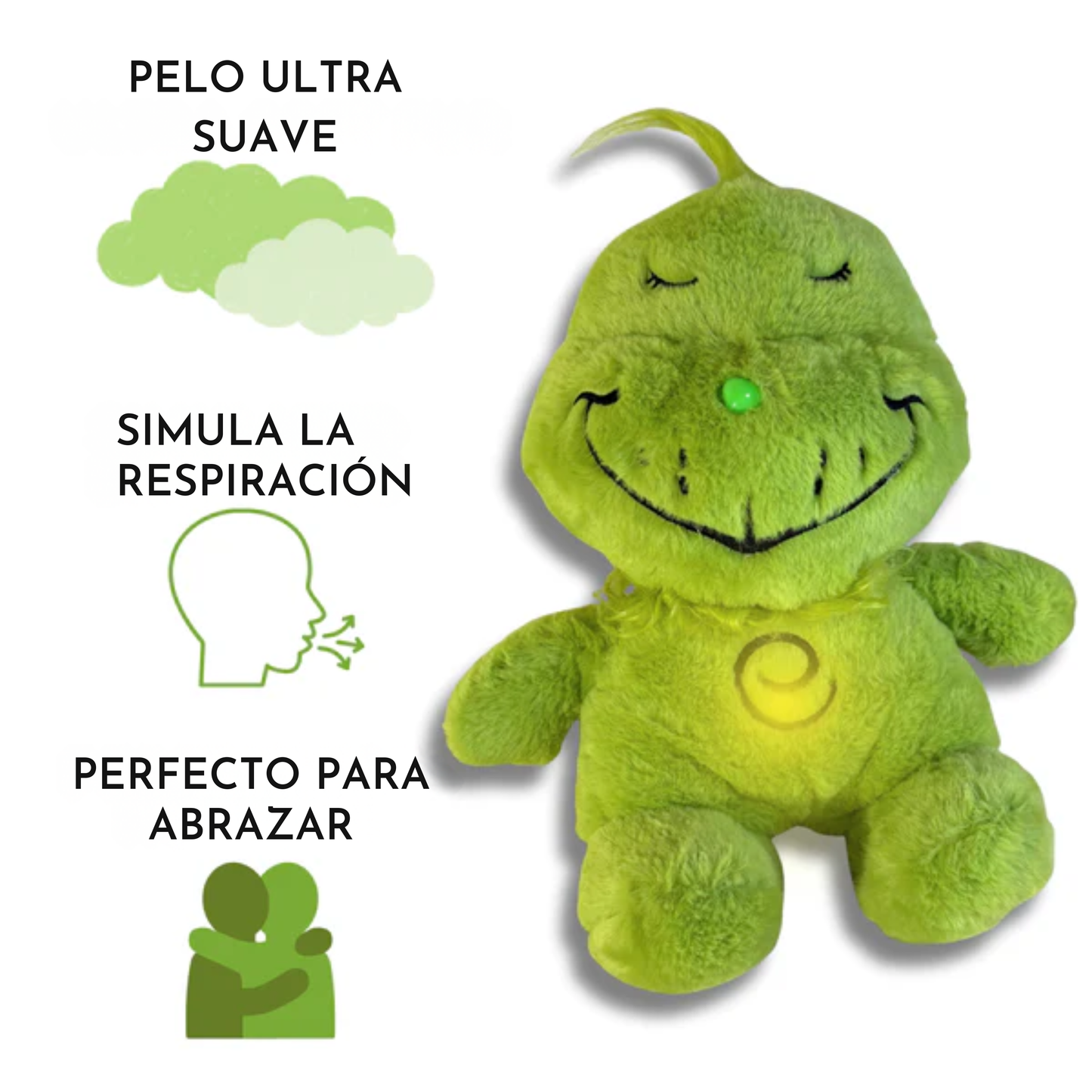 Peluche gruñón que respira